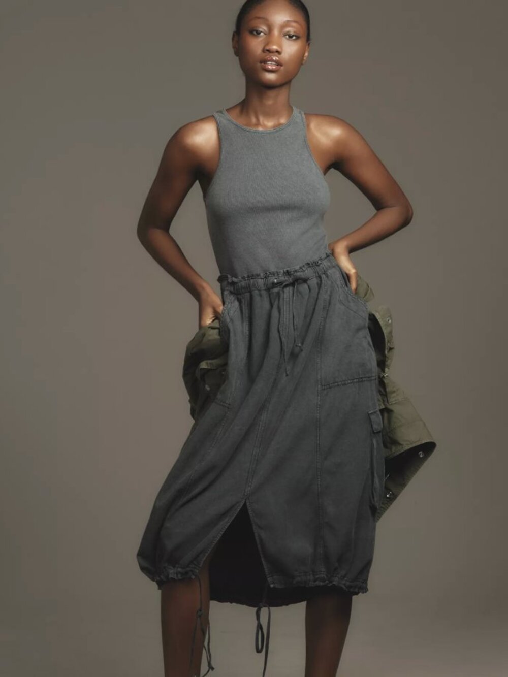 Anthropologie | Daily Practice Be Bold Racerback Twofer Dress | Size XL